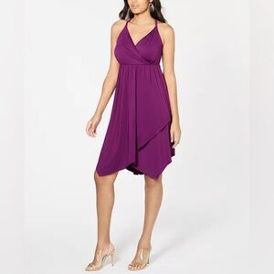 INC by Macy’s Asymmetrical Wrap Dress